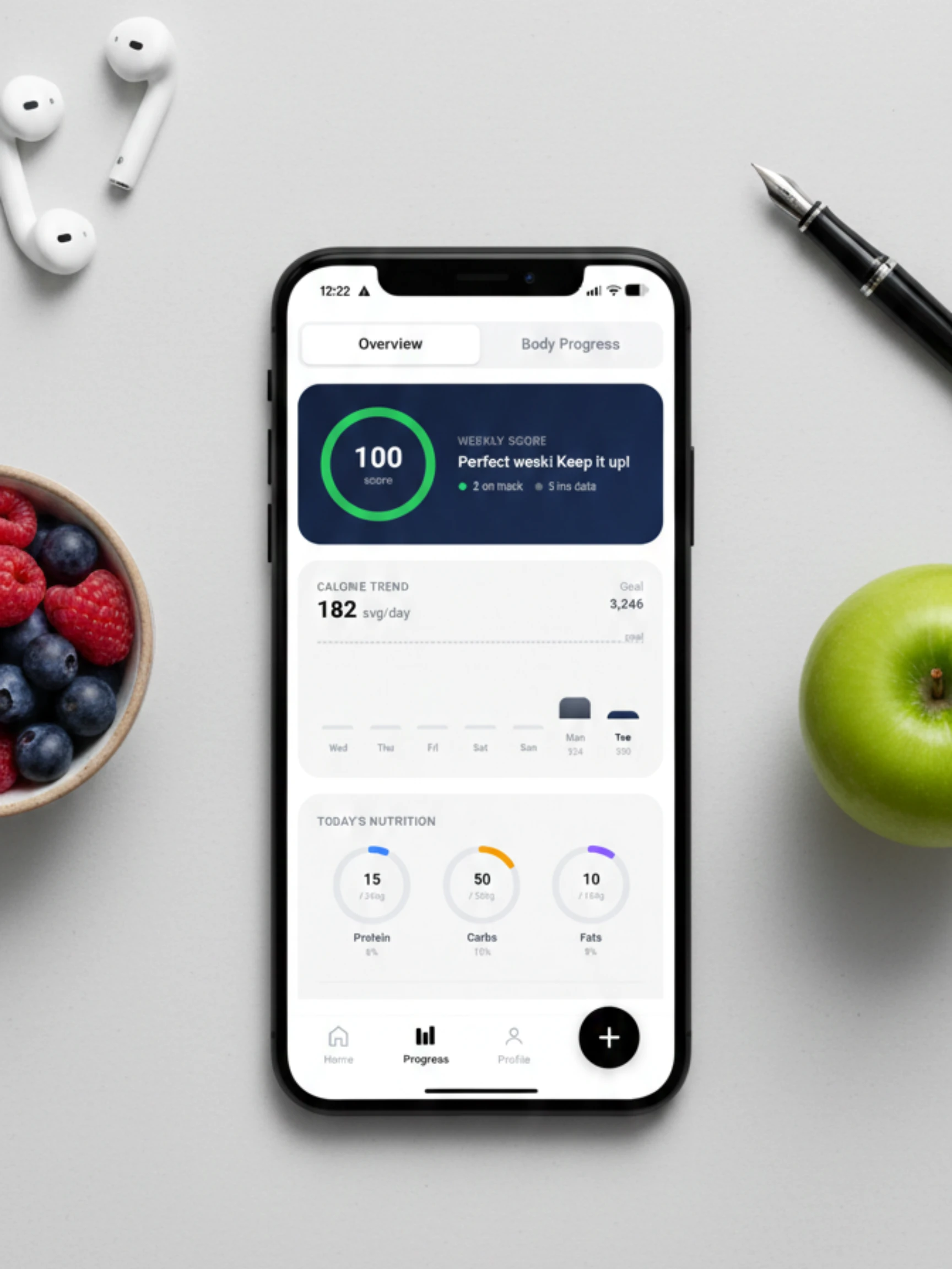 465Cal nutrition tracking app interface